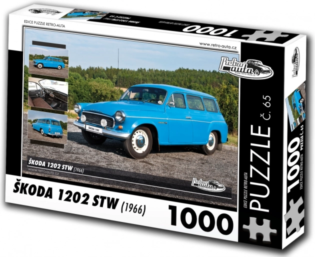 Puzzle RETRO-AUTA Škoda 1202 STW 1000 pièces