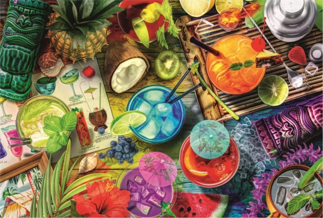 Puzzle Colorful Cocktails TREFL Wood Craft Origin 501 Pieces