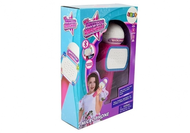 Kinder karaoke microfoon bluetooth roze