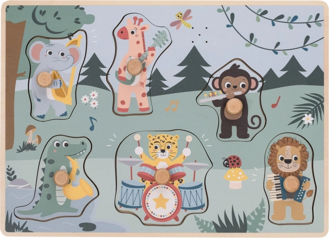 FREE2PLAY wooden sound puzzle – jungle animals