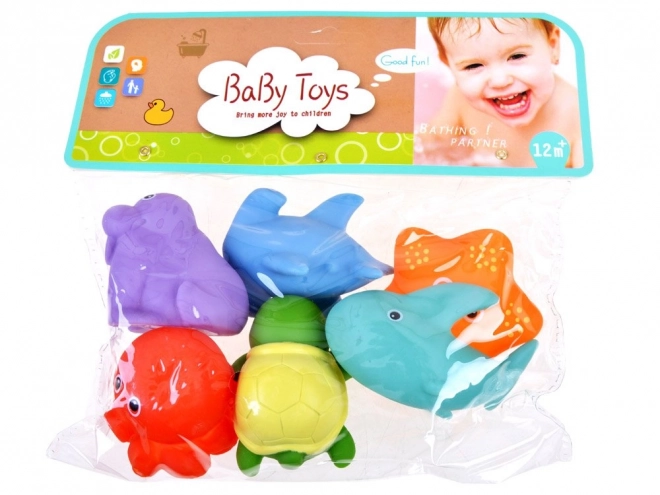 Animaux marins colorés pour le bain - ensemble de 6 pièces