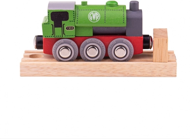 Holzlokomotive GWR grün