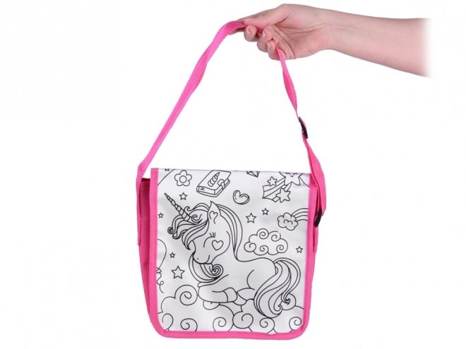 Kleur-in-tas met eenhoorn