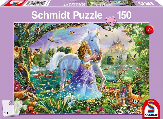 Puzzel Prinses met Eenhoorn 150 Stukken