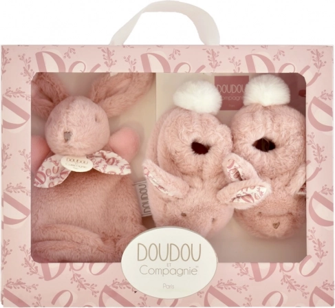 Doudou Gift Set - Plush Bunny and Booties