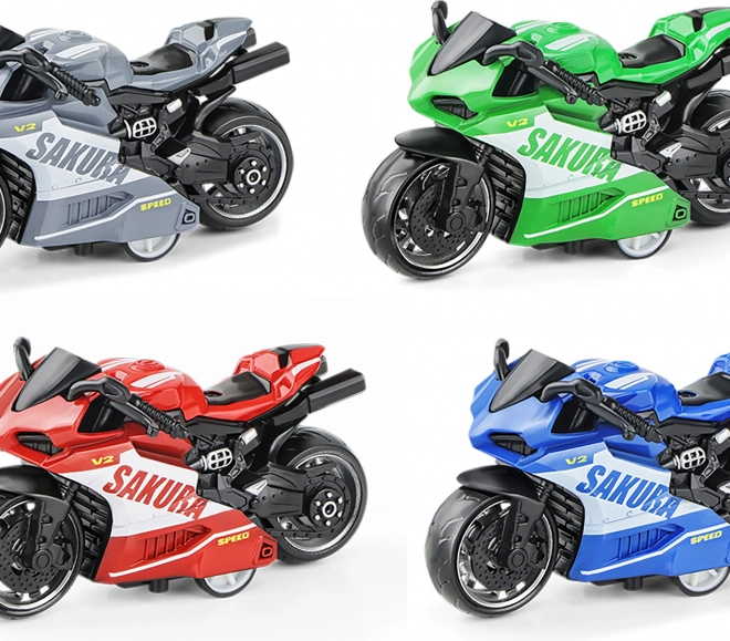 Supersport pull-back motorcycle