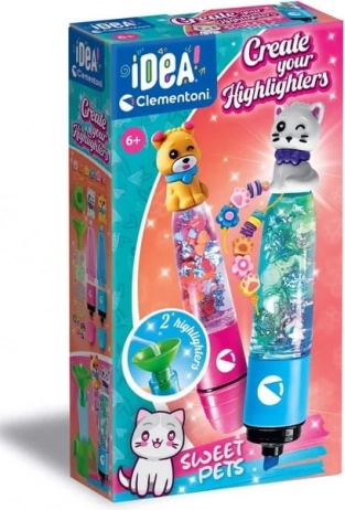 Clementoni Idea coffret créatif pour fabriquer des surligneurs Sweet Pets