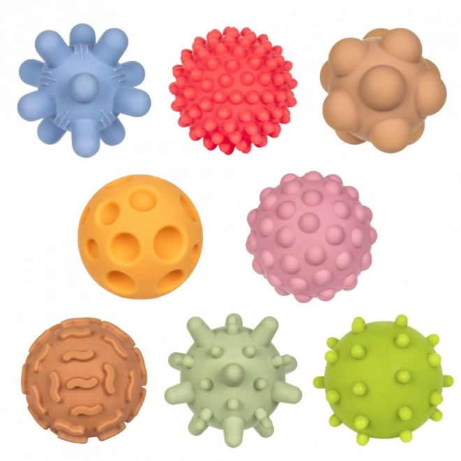 Tullo's sensorische zintuiglijke ballen voor de kleintjes 8 stuks