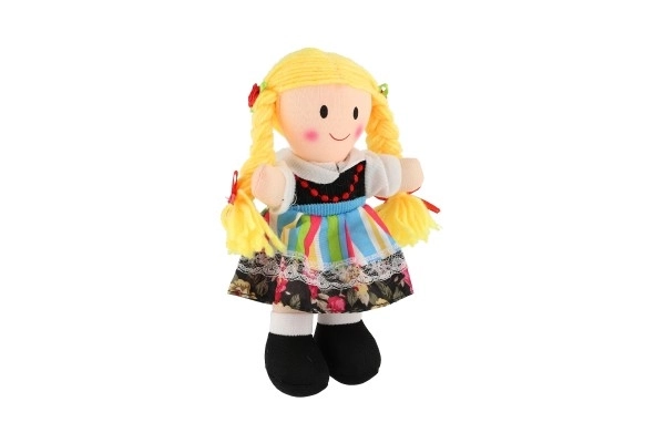 Stoffen pop in klederdracht knuffel 20x11cm 0+