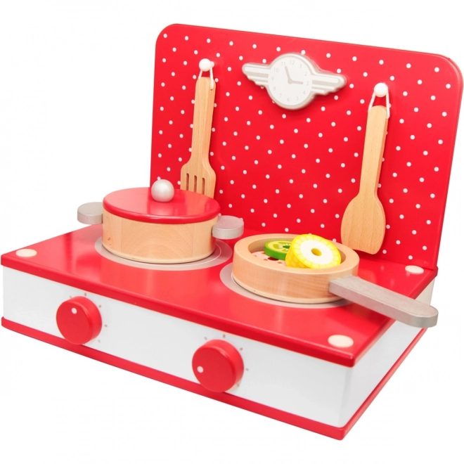 Holzküche 2-in-1 mit Grill und Herd für Kinder 22 Stück