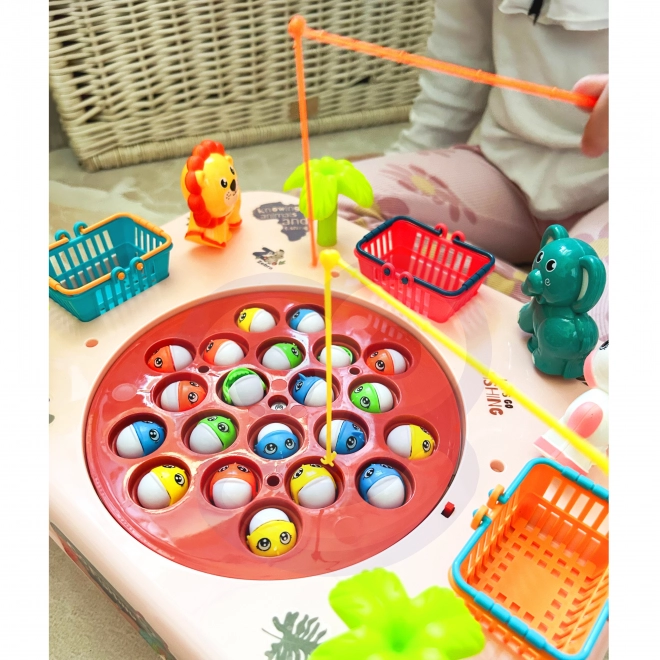 Woopie interaktiver Geschicklichkeitstisch Angeln Spiel – Rosa