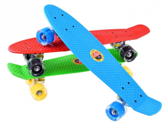 Skateboard met LED-wielen