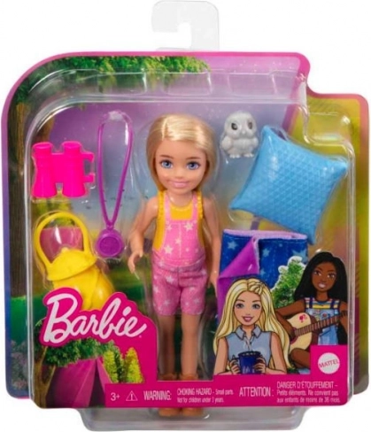 Barbie Chelsea camping set with sleeping bag