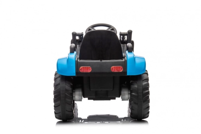 Elektrische kindertractor met bak blauw