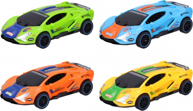 Driftende raceauto met vliegwiel 15,5 cm