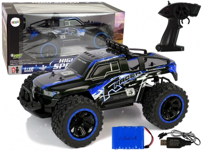 Off-Road R/C 2.4 G schokdempers 1:12 blauw
