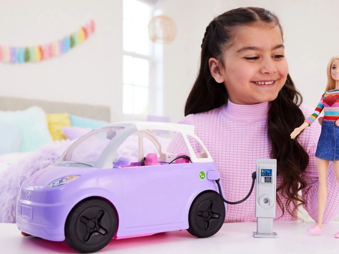Cabrio Auto für Barbie mit elektrischer Station