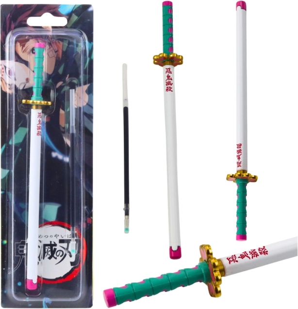 Metalen pen in de vorm van een katana, geïnspireerd door anime