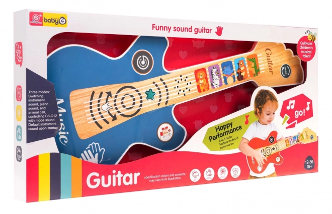 Gitaar voor kinderen met lichtfunctie