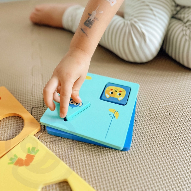 Puzzle Montessori formes et couleurs avec animaux