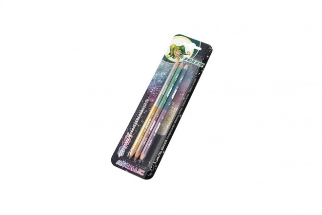 Crayons métalliques Crazy bicolores