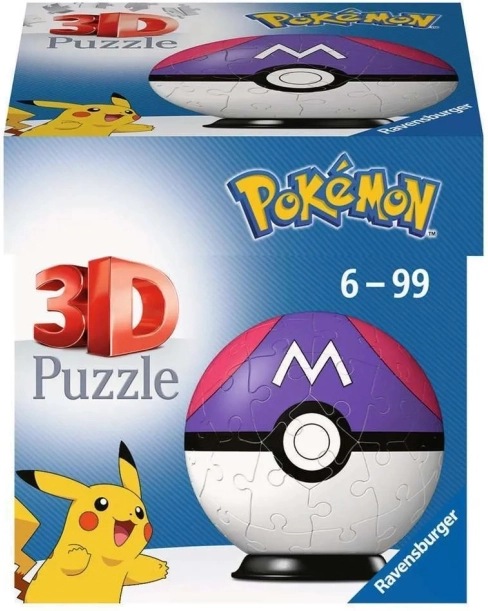 3D Puzzle Pokémon Master Ball from Ravensburger - 54 pieces