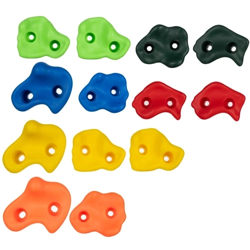 Farbige Klettergriffe für Kinder