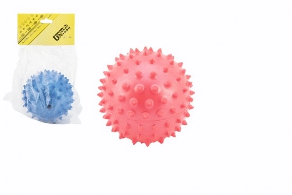 Anti-stress massagebal rubber 9 cm in zak