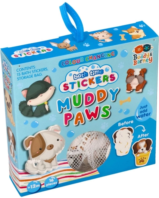 kleurveranderende badstickers dieren met netje