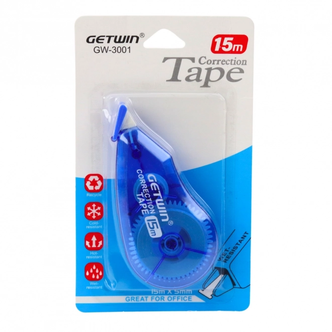 Correctietape Blauw 15m x 5mm
