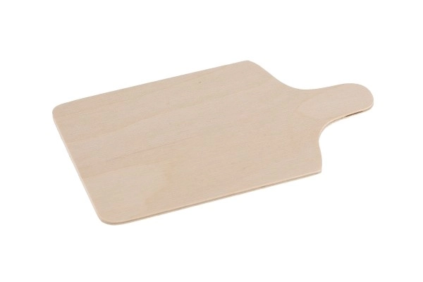 Keukengerei snijplank, deegroller, hamer hout 20cm in zak