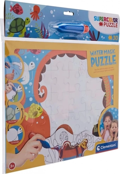 Puzzel met kleuren door water Diepten van de zee 30 stukken