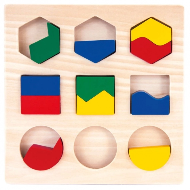 Bino Houten puzzel geometrische vormen