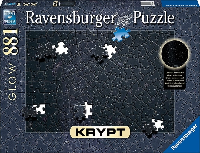 Ravensburger puzzel Krypt Universe Glow 881 stukken