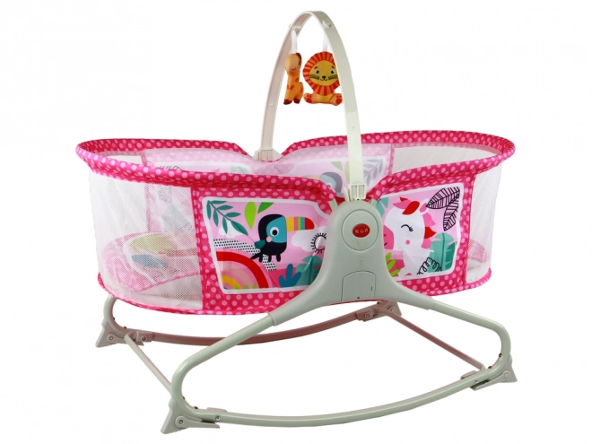 Multifunctioneel Kinderbed met Schommel 2in1 in Roze Kleur