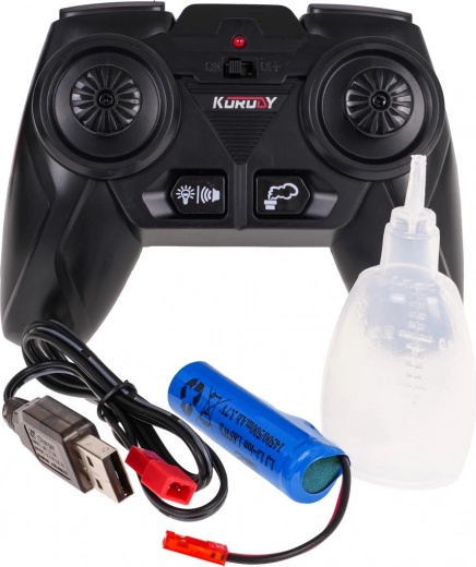 Lights, sounds, and smoke effect