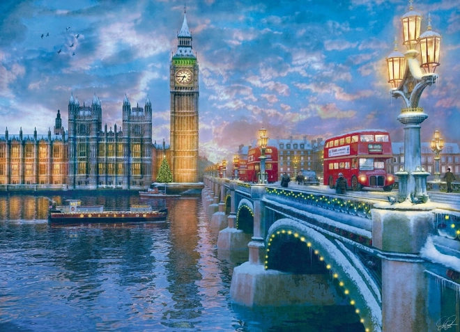Puzzle Christmas Eve in London 1000 pieces
