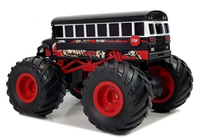 Racing Monster Vehicle Black Bus