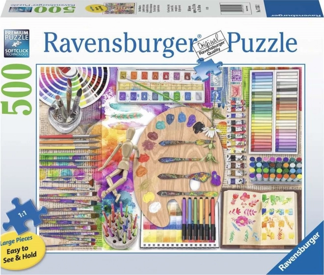 RAVENSBURGER Puzzel Palet van de kunstenaar XXL 500 stukjes