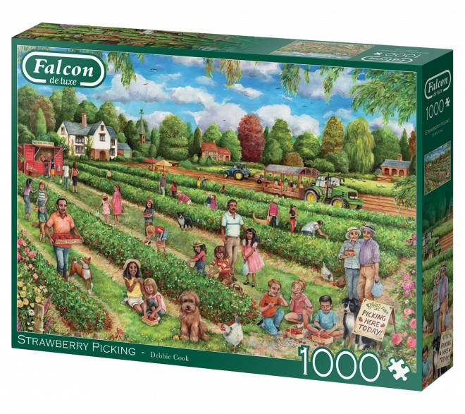 Puzzel Aardbeienplukken 1000 stukjes