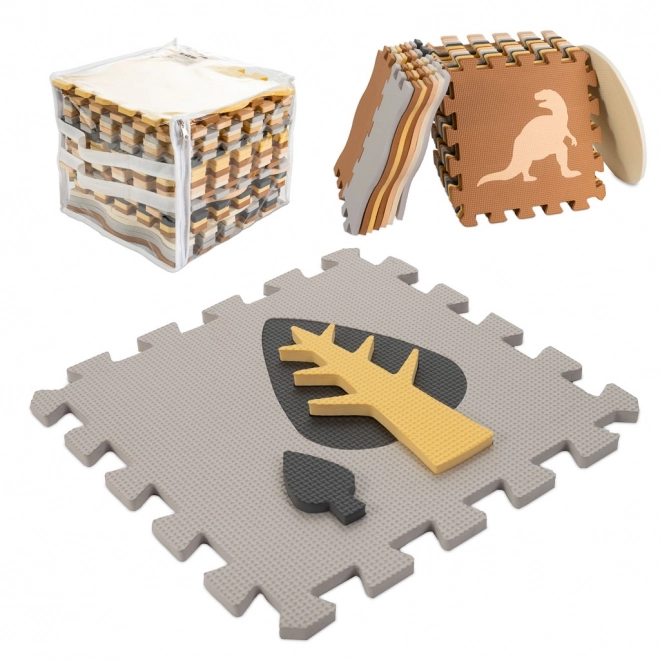 Schuimpuzzel met dinosaurussen en hek - 36 stuks