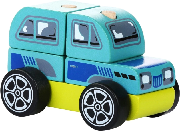 CUBIKA Wooden Off-road Vehicle Puzzle