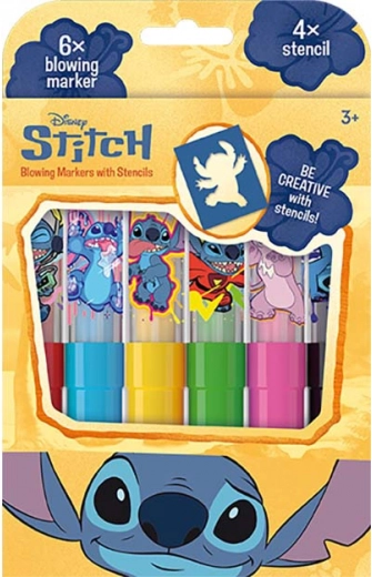Blasstifte Lilo & Stitch – Set mit 6 Farben und Schablonen