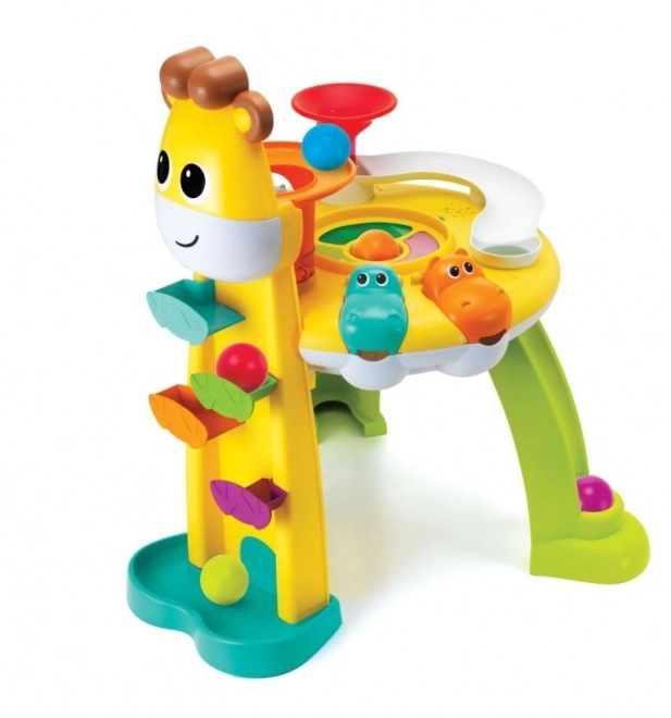 Educatief speelcentrum met giraffen
