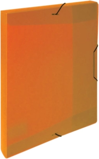 A5 Box with Elastic Opaline Orange