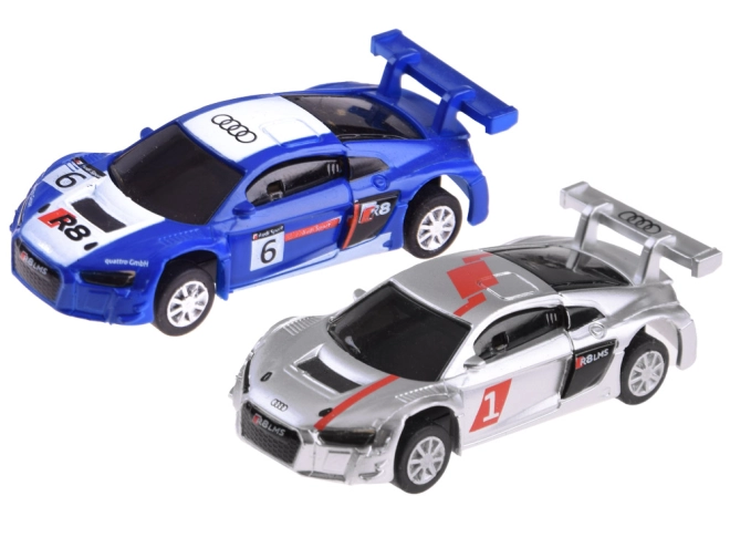 A pair of fast cars in AUDI design
