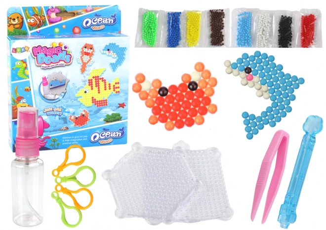 Set van waterkralen DIY Magic Beads 8 kleuren zeedieren