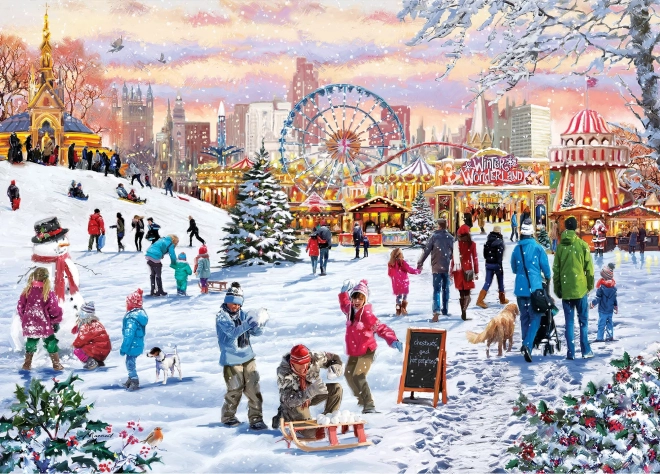 Puzzle Miracle d’hiver à Hyde Park 1000 pièces