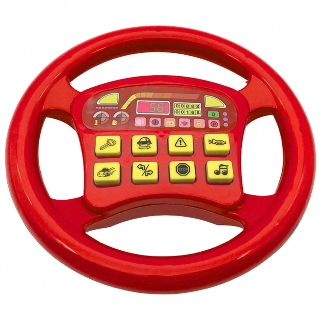 Interactief stuurwiel met realistische geluiden rood