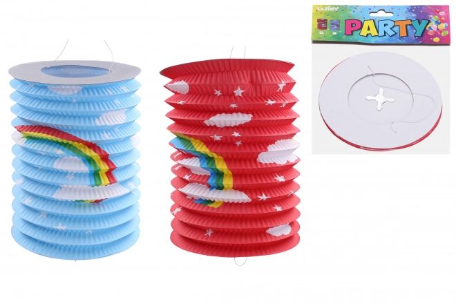 Lampion cilinder 15 cm Regenboog